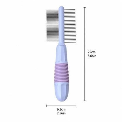 Pawsia® Çift Taraflı Evcil Hayvan Tüy Açıcı & Care Tarağı